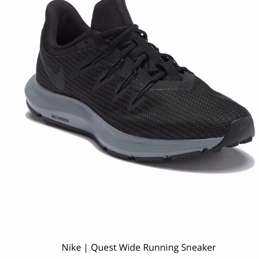 Mens Nike Quest 1.5 Black Anthracite Cool Grey AA7403 002-Size 9